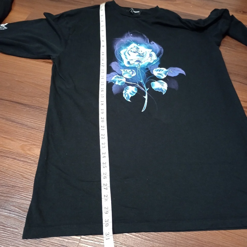 NGOrder Tee Dress With Tribal Rose Whimsigoth Grunge Festival